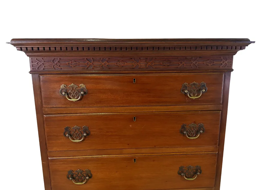 1920's Mahogany Tall Boy after Chippendale