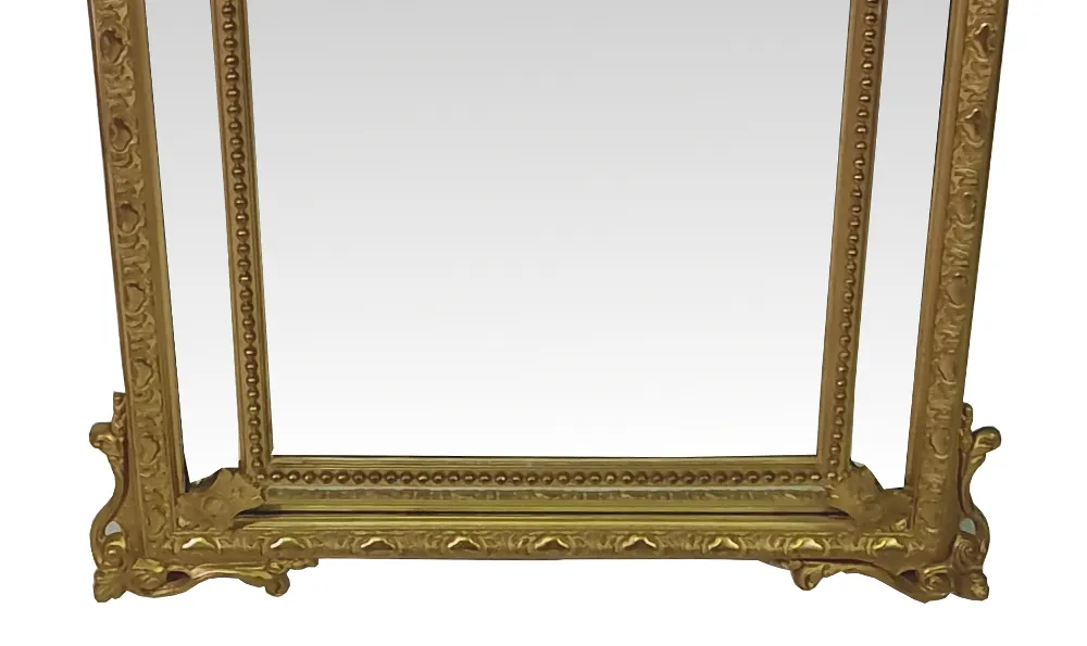 Large Size 19th Century Margin Mirror