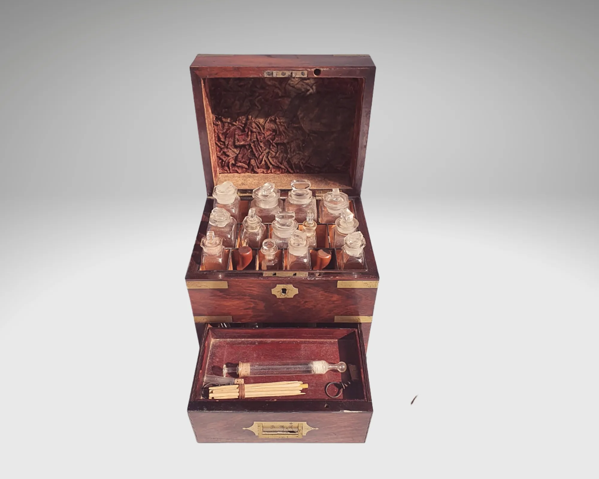 19th Century Rosewood Apothecary Box