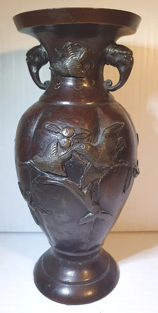 Pair of 19th Century Bronze Vases