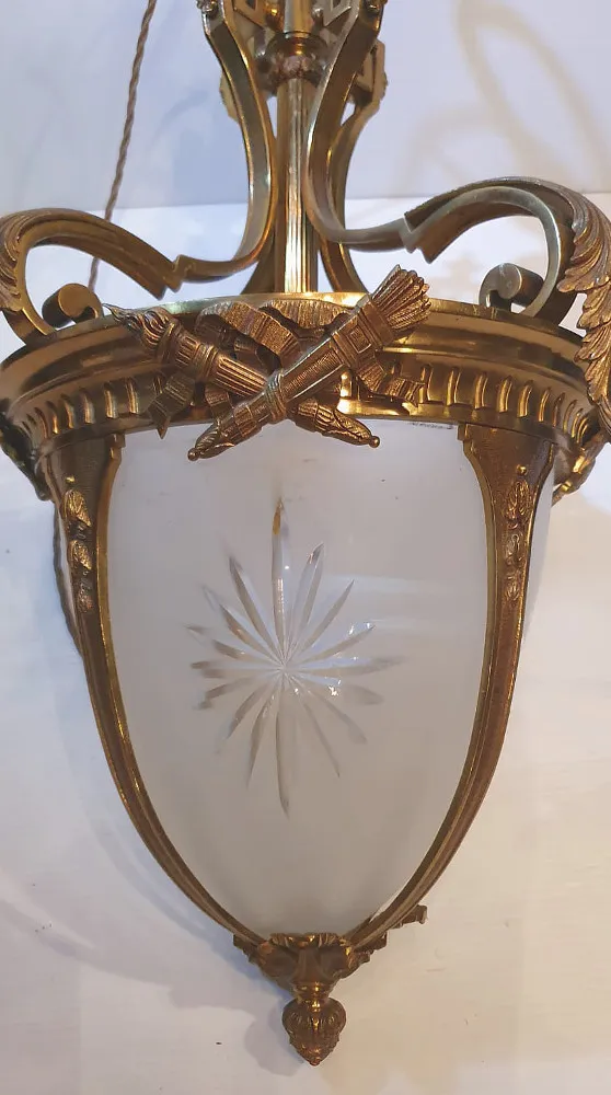 Large Early 20th Century Brass Lantern 