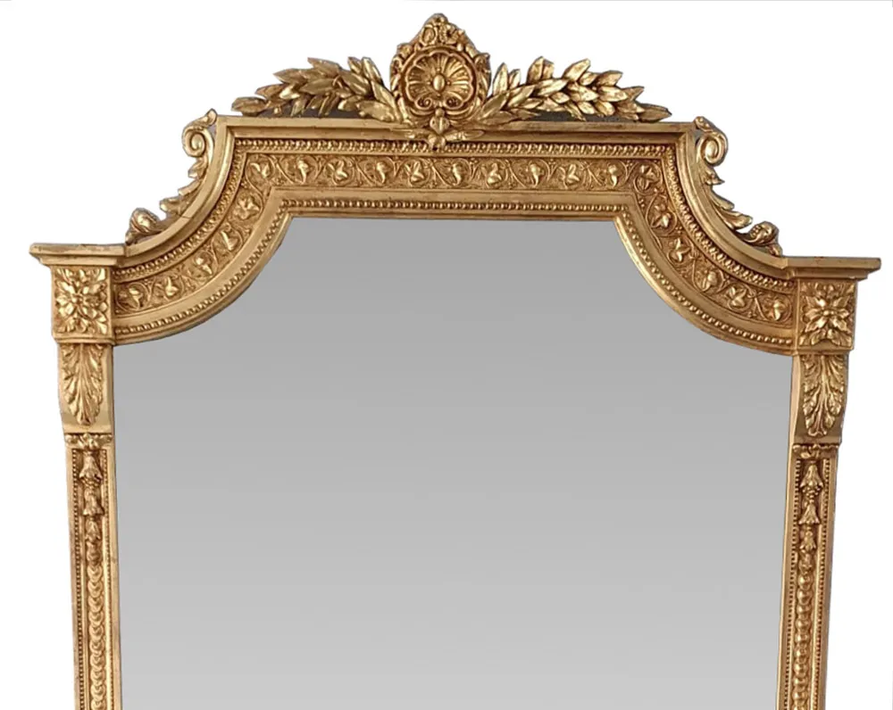 Large 19th Century Gilt Hall or Dressing Mirror