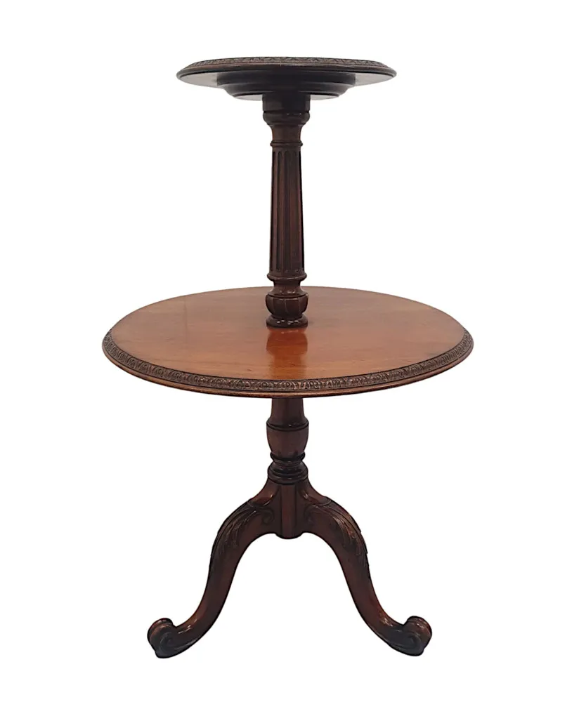  A Very Fine and Rare 19th Century Two Tier Wine or Occasional Table Labelled Howard and Sons