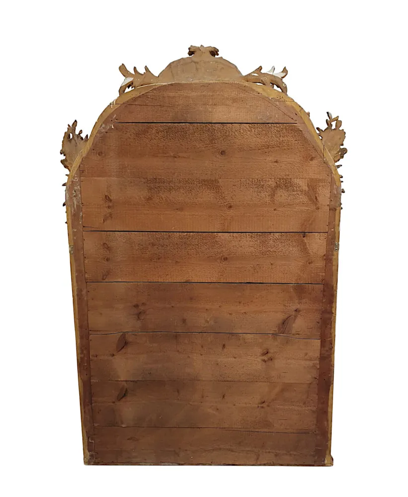 A Fabulous 19th Century Large Giltwood Hall or Overmantel Mirror