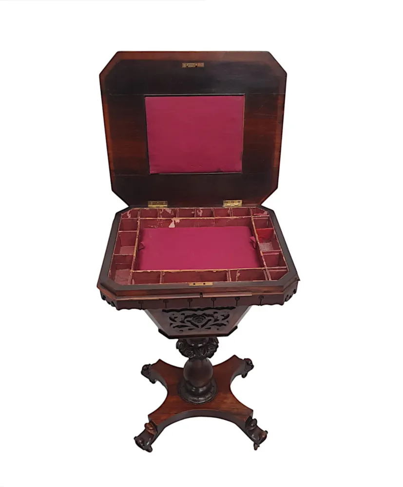 A Very Fine 19th Century Workbox or Occasional Table