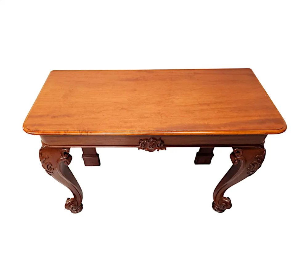  A Very Fine 19th Century Mahogany Console Table 
