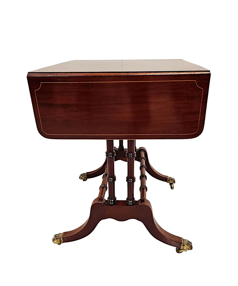  A Fabulous Late 19th Century Inlaid Sofa or Lamp Table 