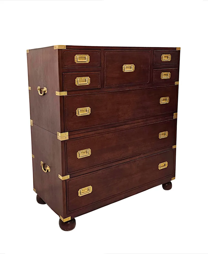  A Fabulous Chest of Drawers in the Campaign Style