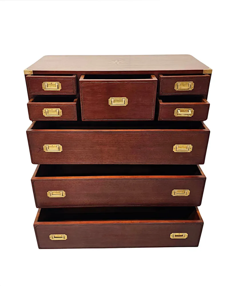  A Fabulous Chest of Drawers in the Campaign Style