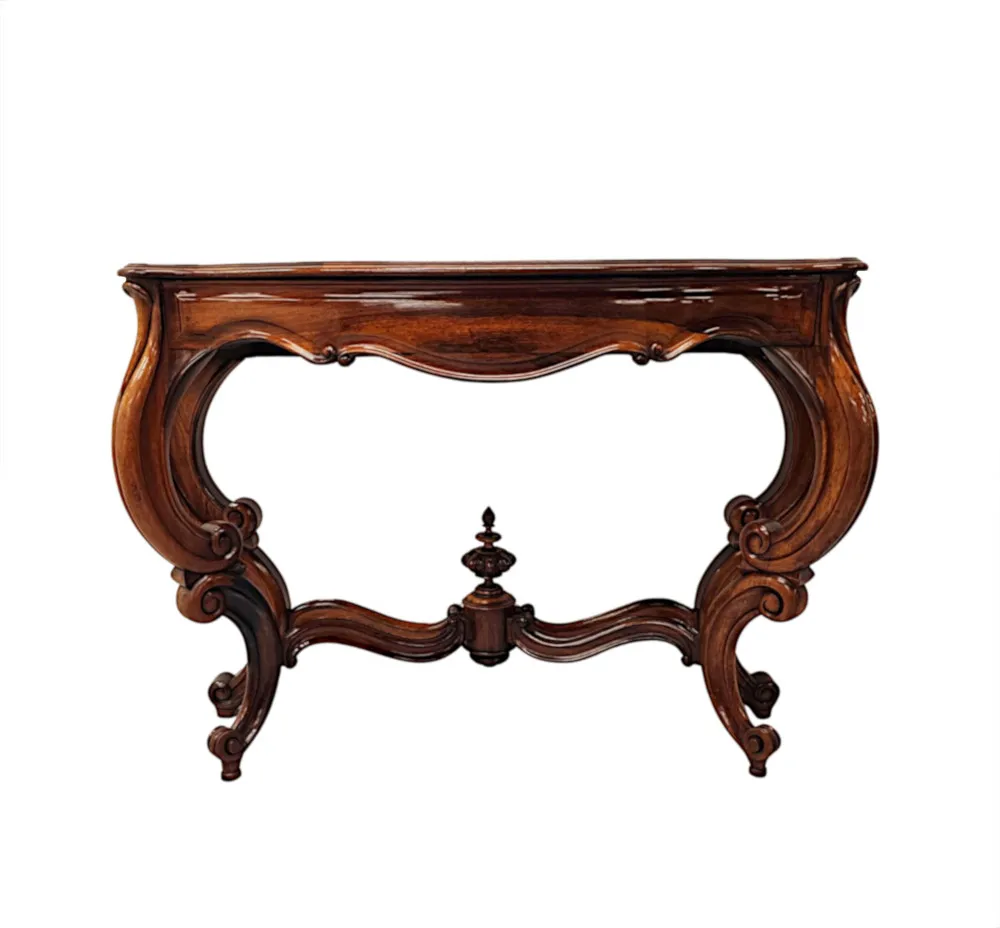A Fabulous 19th Century Rosewood Console Table 