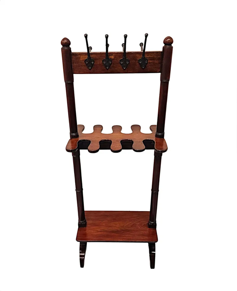 An Unusual 19th Century Double Sided Country House Boot and Coat Rack