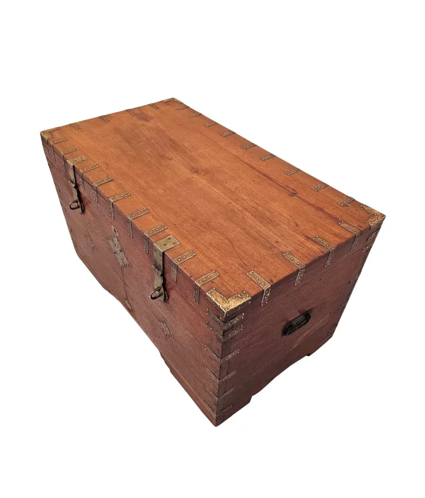 A Very Rare 19th Century Anglo Indian Travelling Trunk
