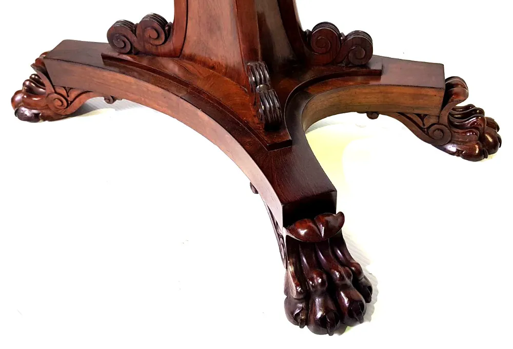 Top Quality William IV (1830 - 1837) Irish Rosewood Turn-over Leaf Card Table