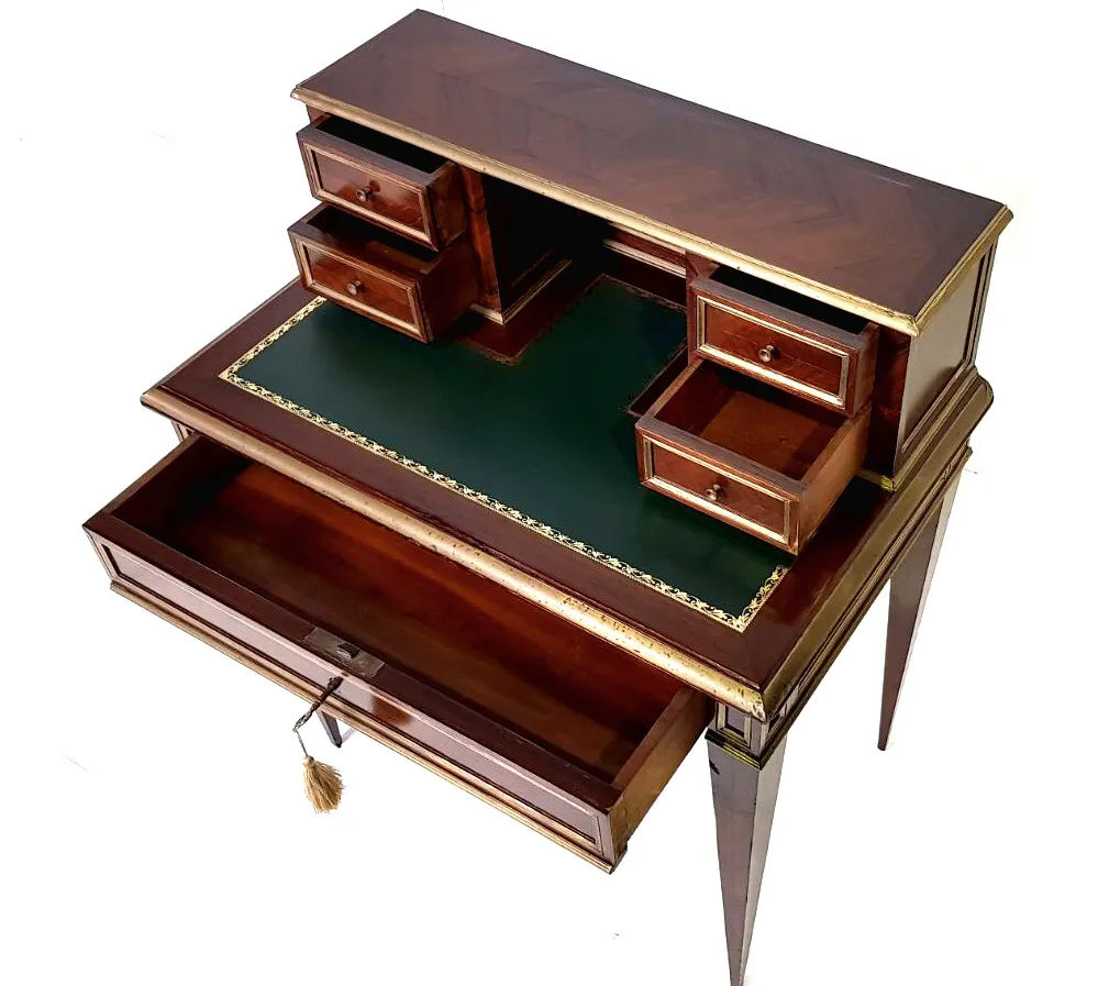 Good Quality 19th Century Rosewood Ladies Writing Desk with Brass Mounts