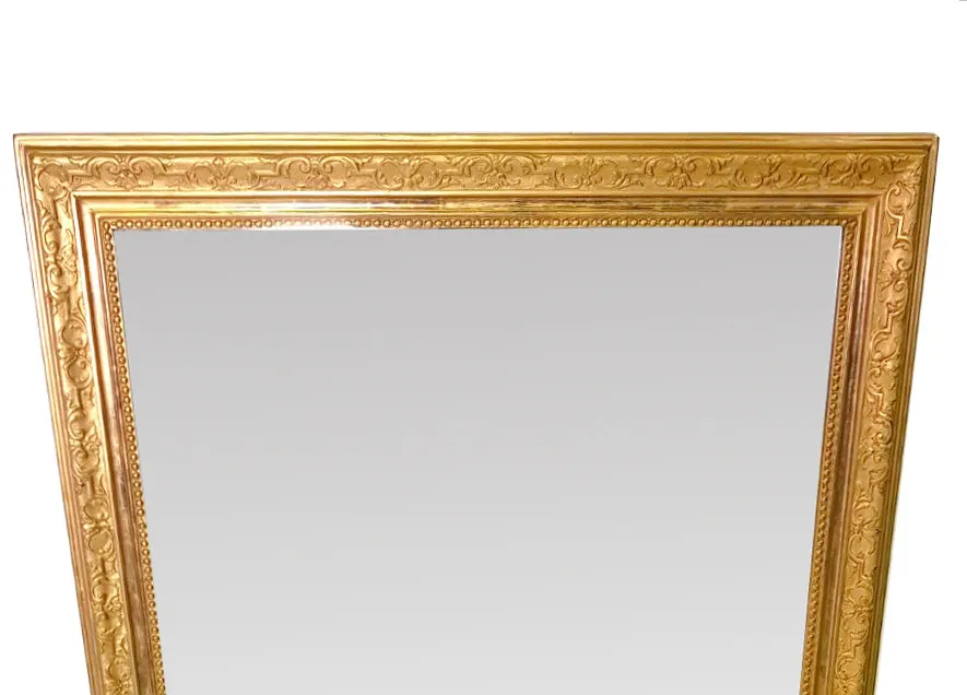 Rare Pair of Late 19th Century Gilt Mirrors