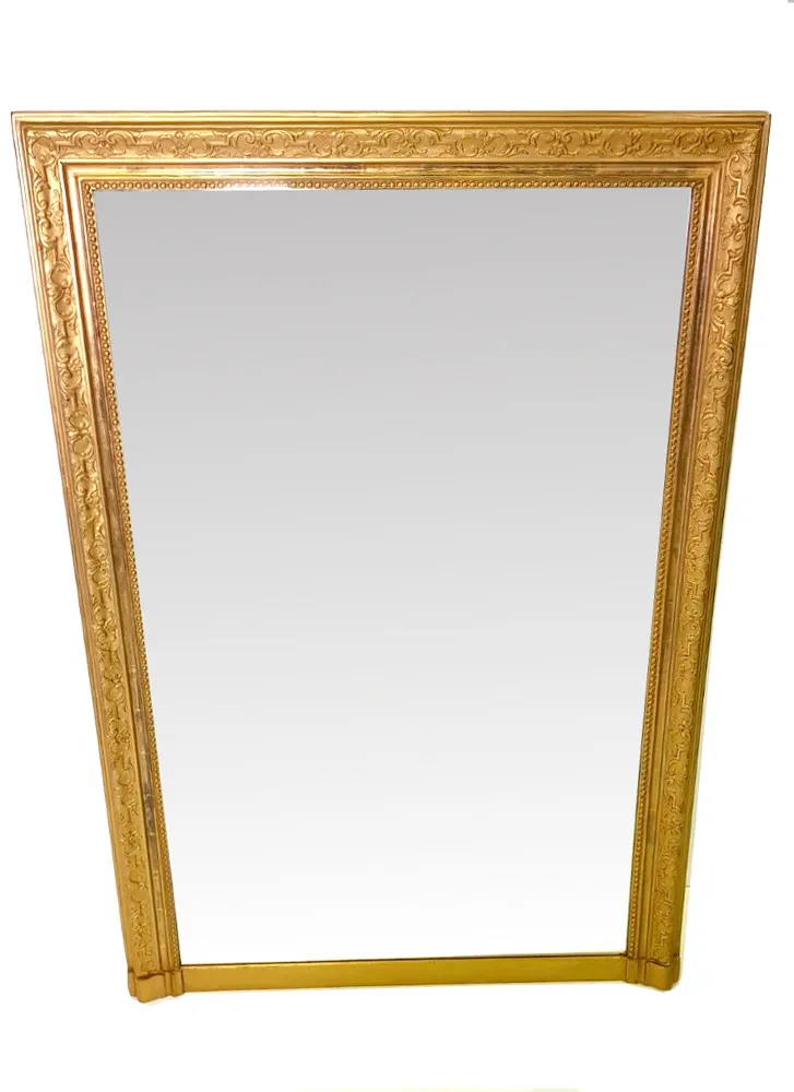 Rare Pair of Late 19th Century Gilt Mirrors