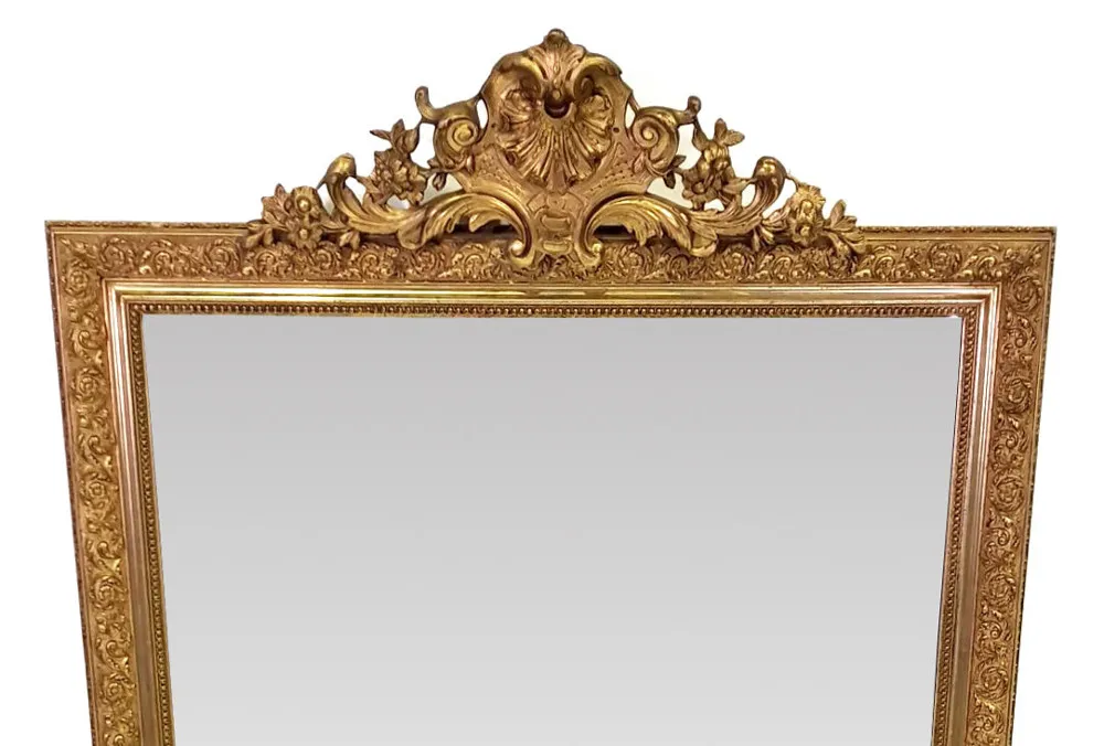Good Quality 19th Century Gilt Overmantle Mirror