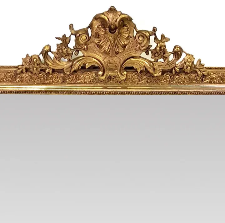 Good Quality 19th Century Gilt Overmantle Mirror