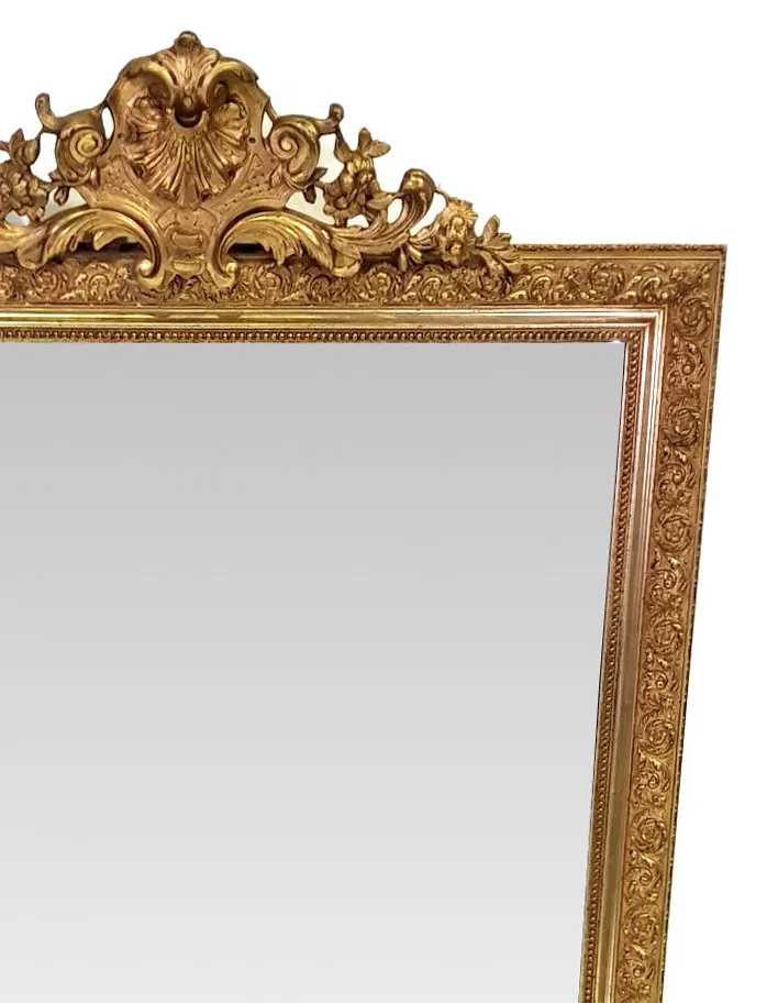 Good Quality 19th Century Gilt Overmantle Mirror