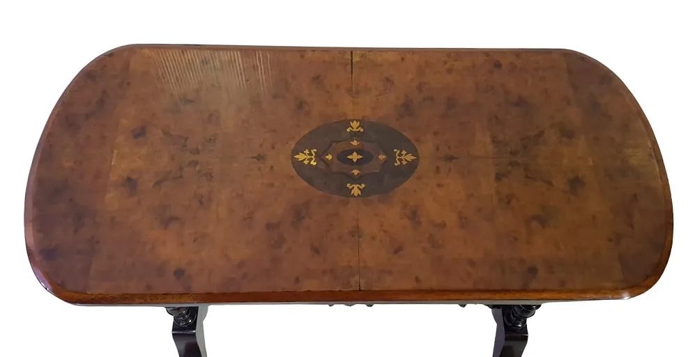 Good Quality Fully Restored Inlaid Walnut Occasional Table
