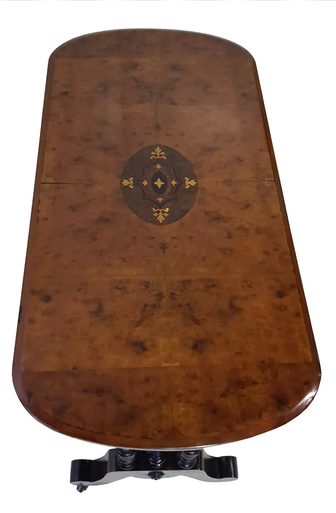 Good Quality Fully Restored Inlaid Walnut Occasional Table