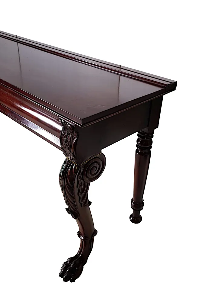 A Very Fine Irish 19th Century Console or Serving Table