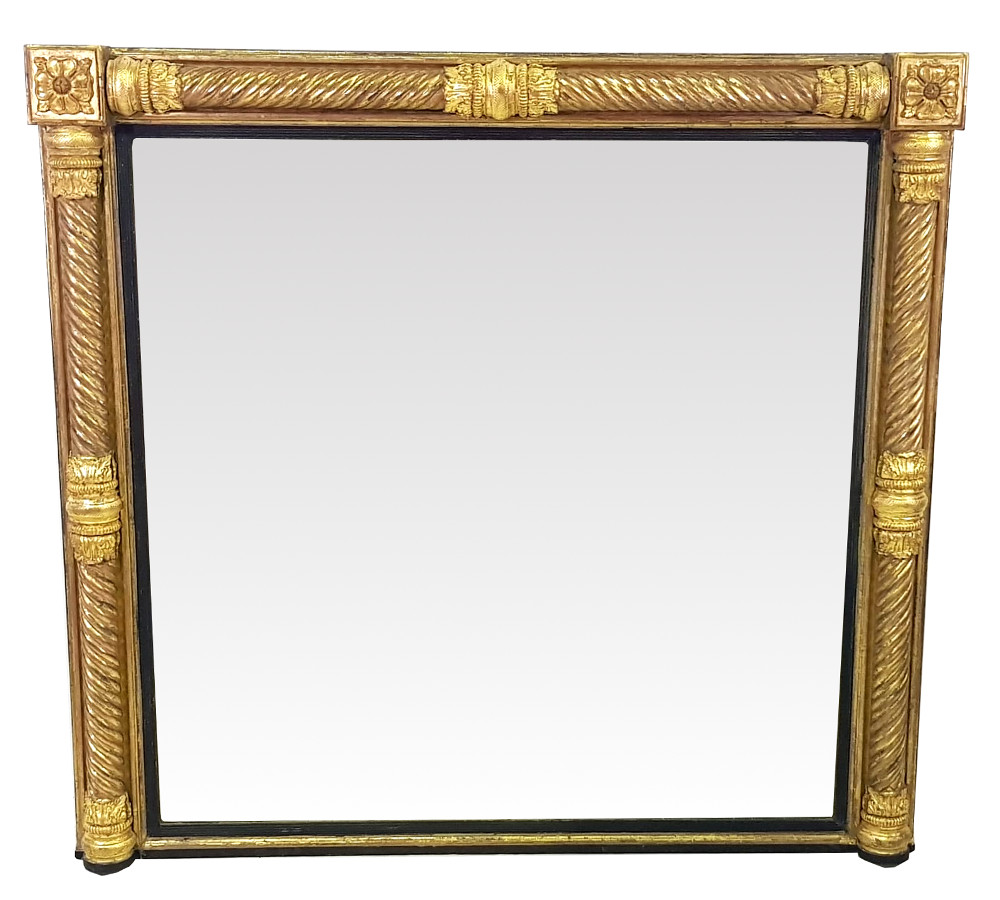  Early 19th Century Gilt Overmantle Mirror