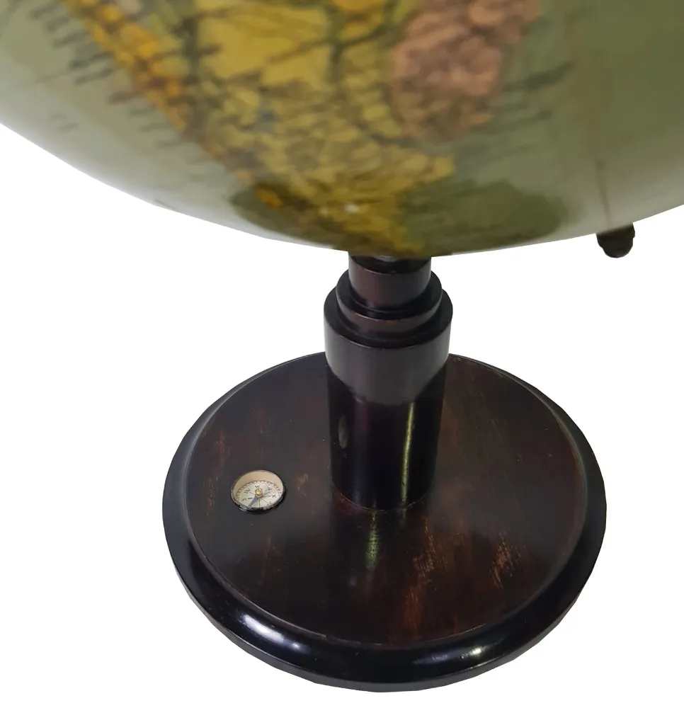 1940's Globe with Compass in Base