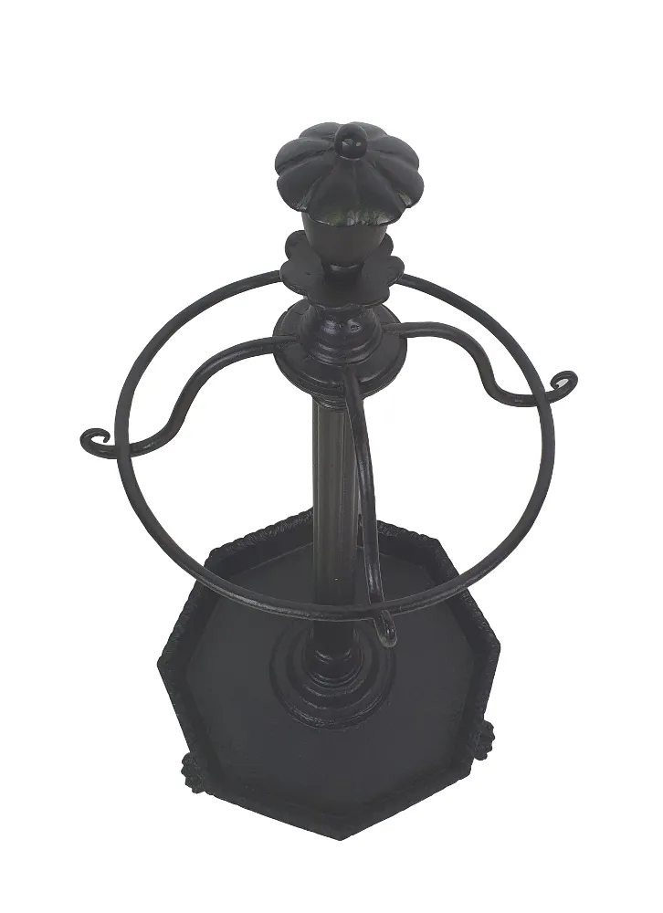 Rare 19th Century Iron Stick Umbrella Stand with Paw Foot