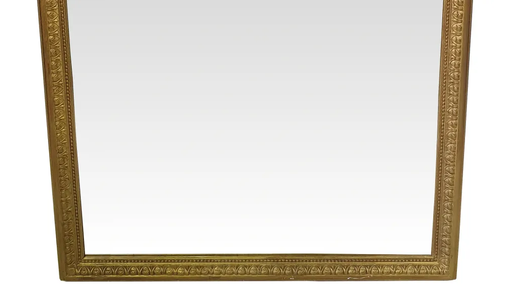 19th Century Gilt Arch Top Overmantle Mirror