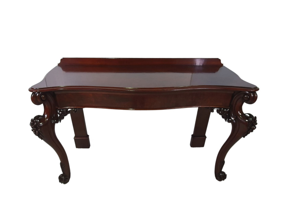 A Lovely 19th Century Walnut and Mahogany Console Table