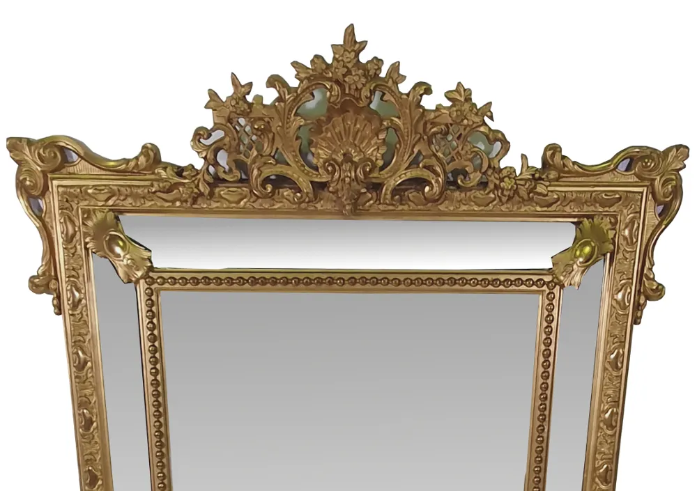 Large Size 19th Century Margin Mirror