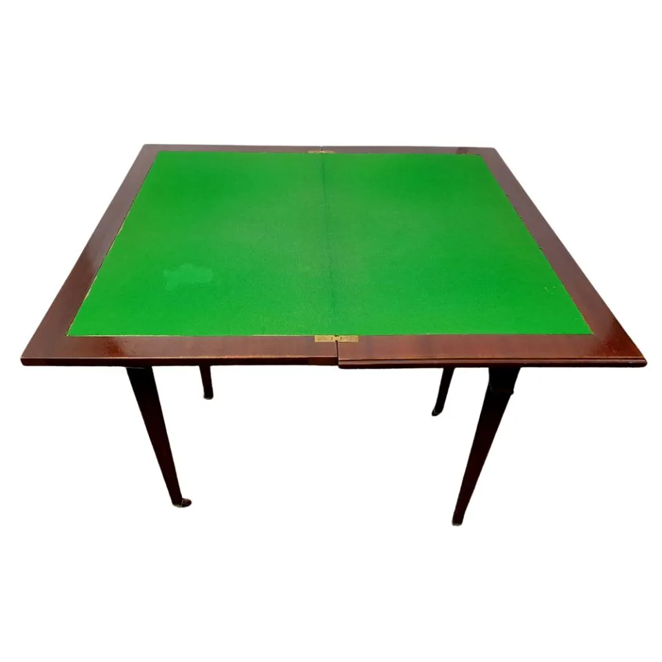  Edwardian Turn Over Leaf Card Table 