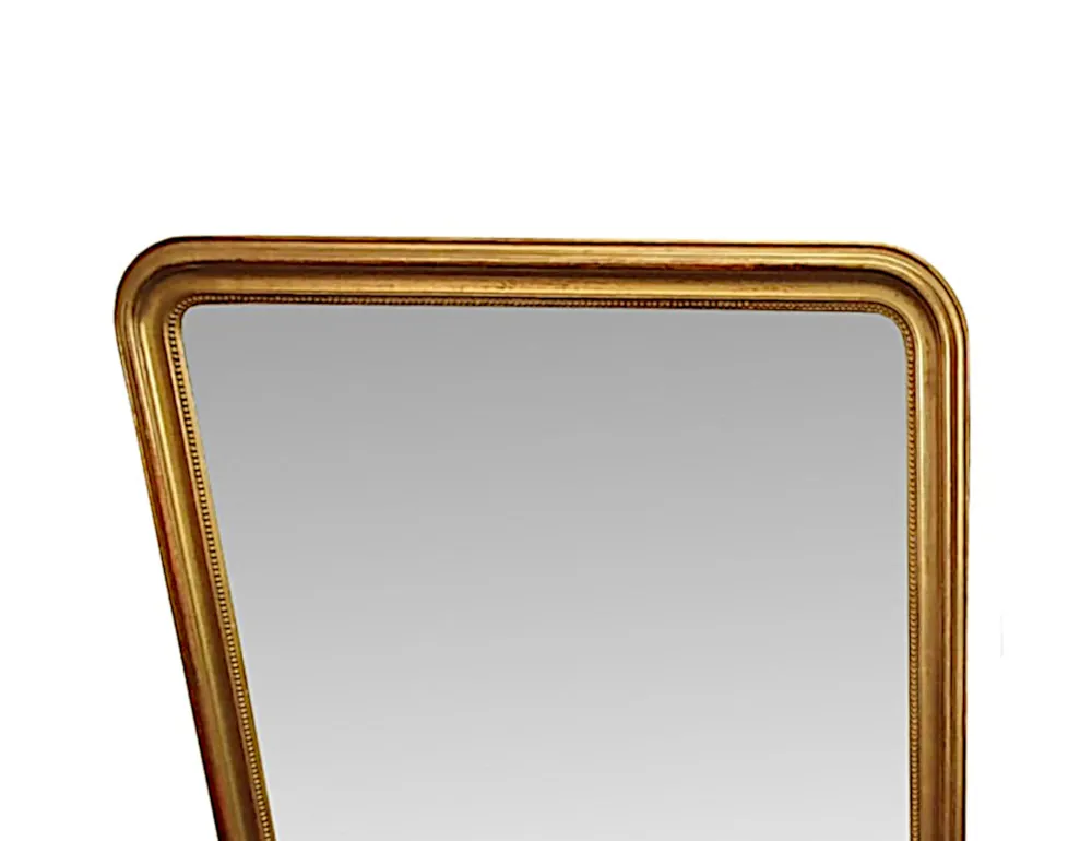 A Beautiful 19th Century Giltwood Overmantle Mirror