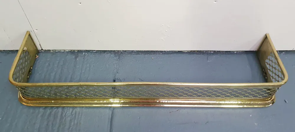 19th Century Polished Brass Fender