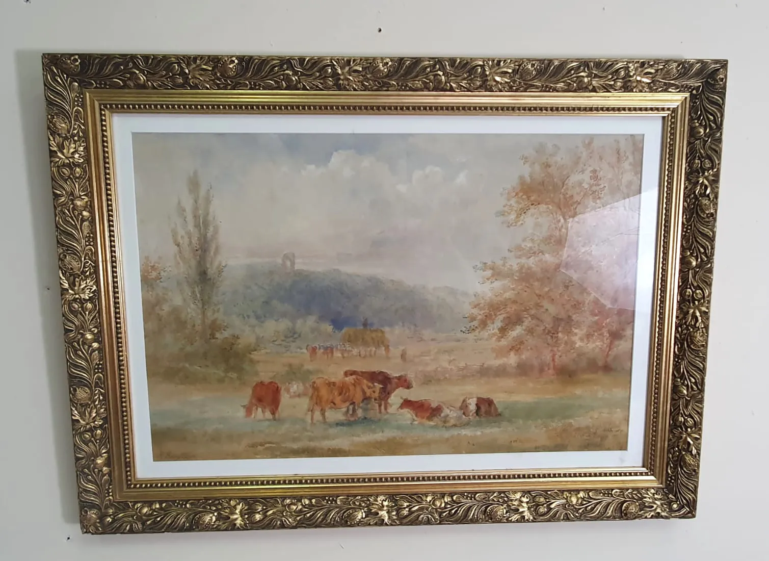 Watercolour in Gilt Frame By Henry Earl Senior