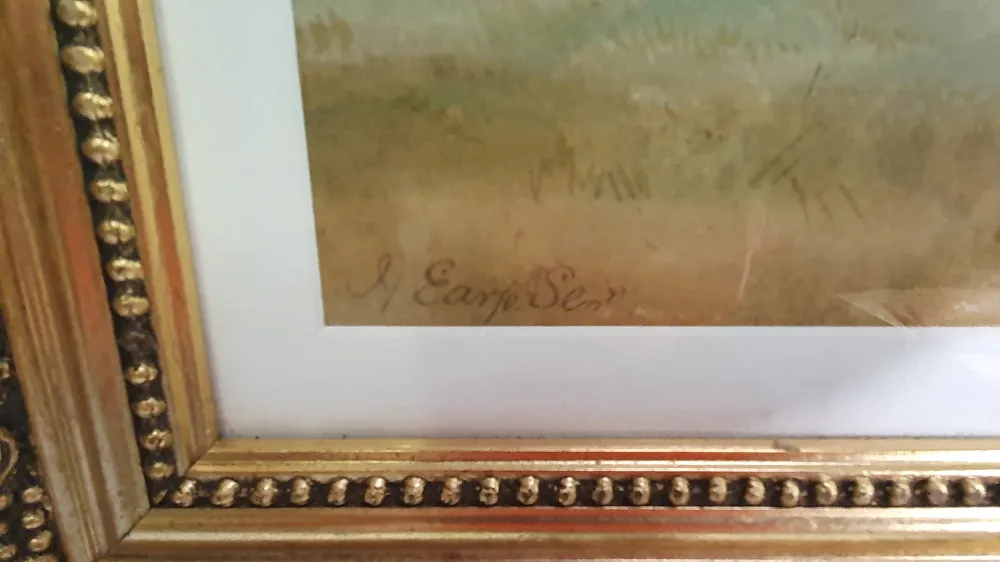 Watercolour in Gilt Frame By Henry Earl Senior