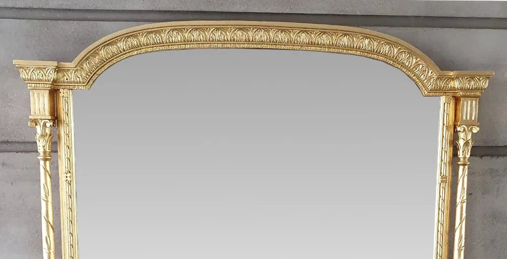 Massive 19th Century Gilt Overmantle Mirror