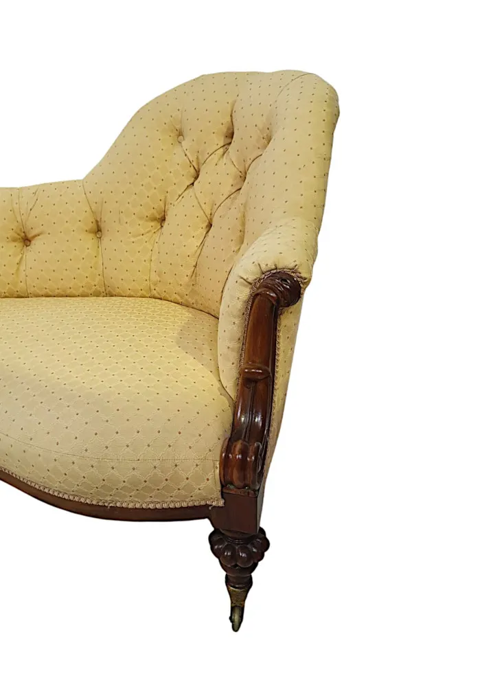 A Gorgeous 19th Century Humpback Settee