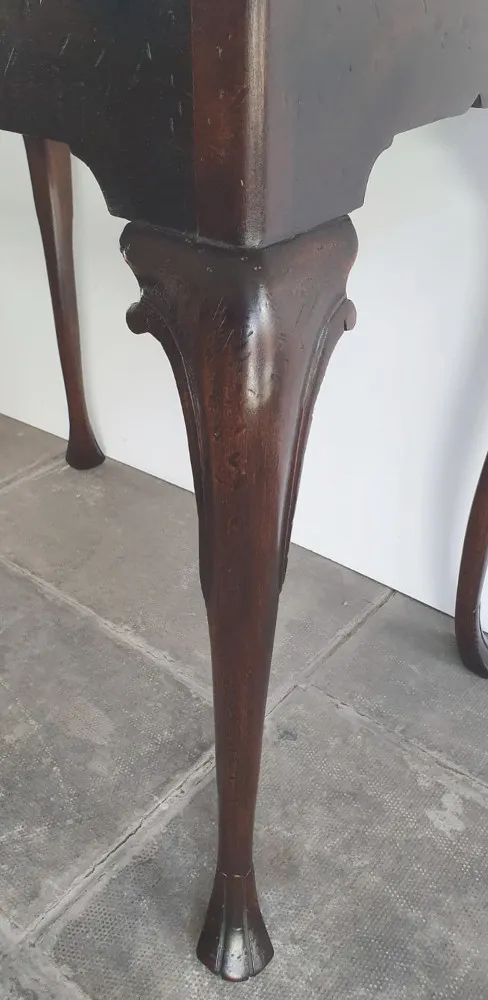 Early 20th Century Irish Mahogany Silver Table