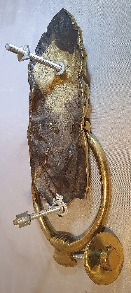 20th Century Brass Door Knocker and Striker