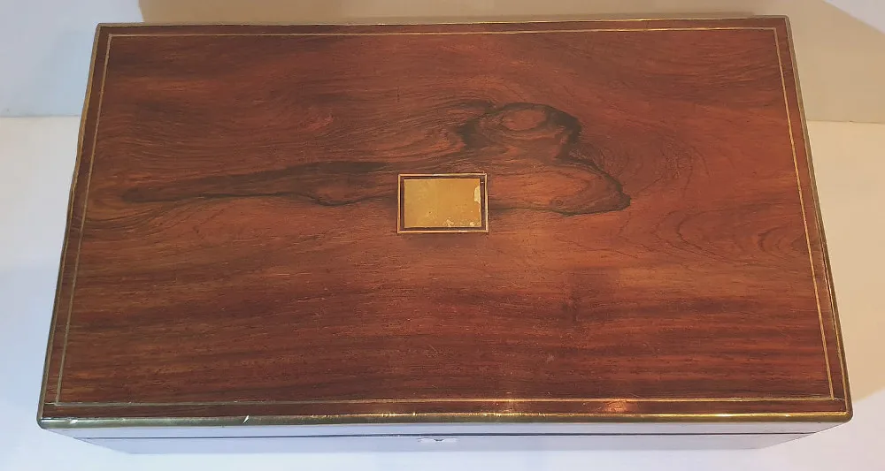 19th Century Rosewood Writing Slope Box