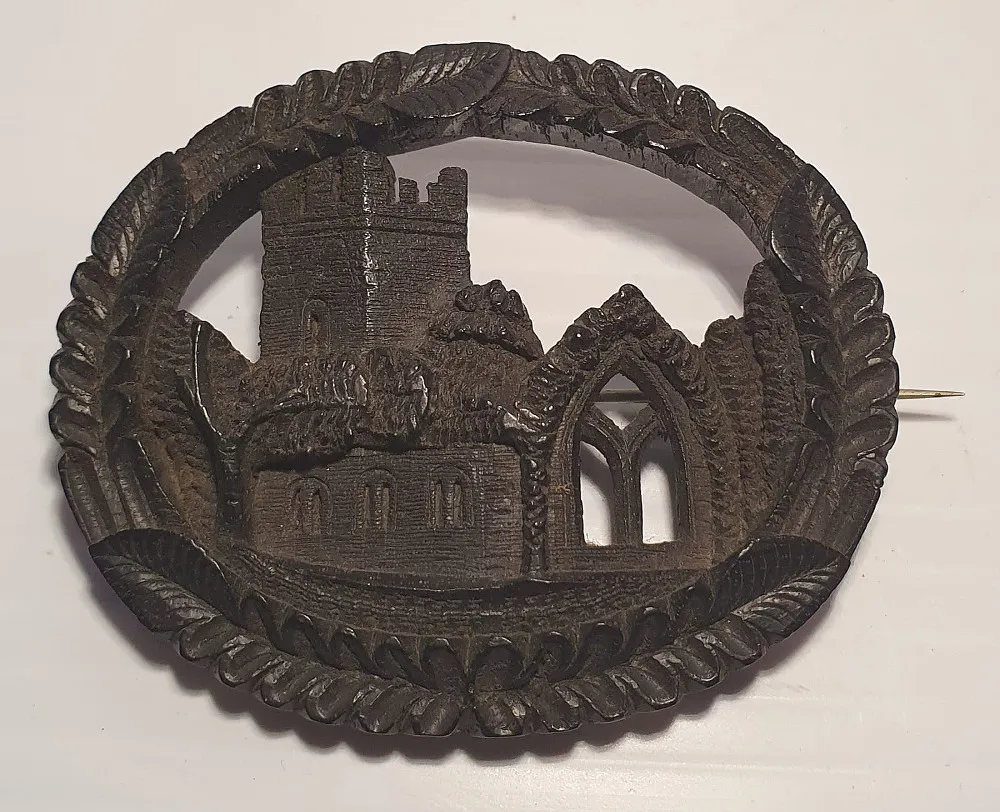 19th Century Carved Brooch of Muckross Abbey
