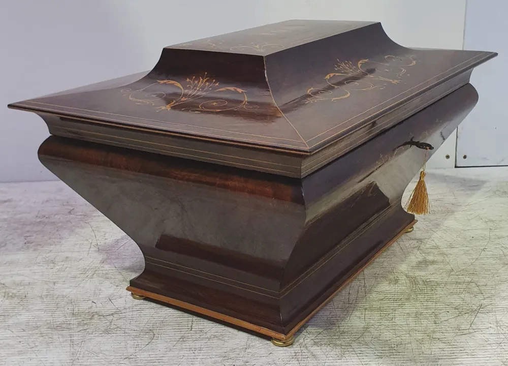 Top Quality Edwardian Inlaid Rosewood Box
