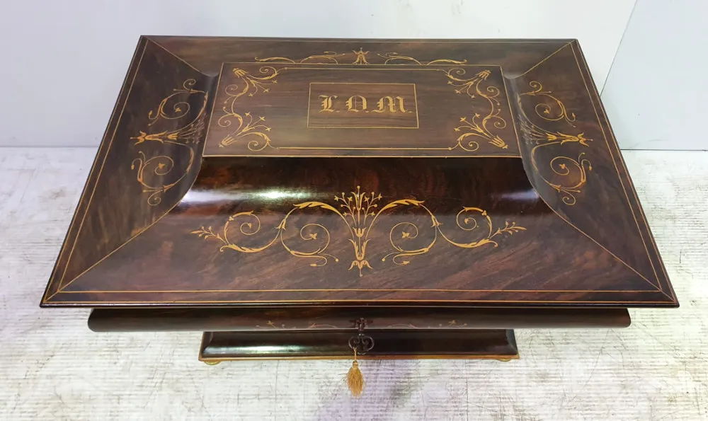 Top Quality Edwardian Inlaid Rosewood Box