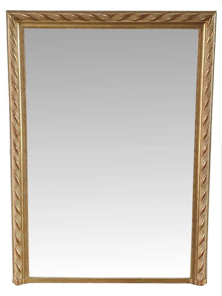Pair of 19th Century Gilt Overmantle Mirrors