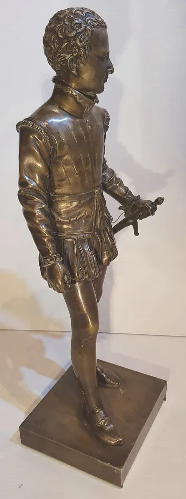 19th Century French Bronze Figure of a Young Henry IV