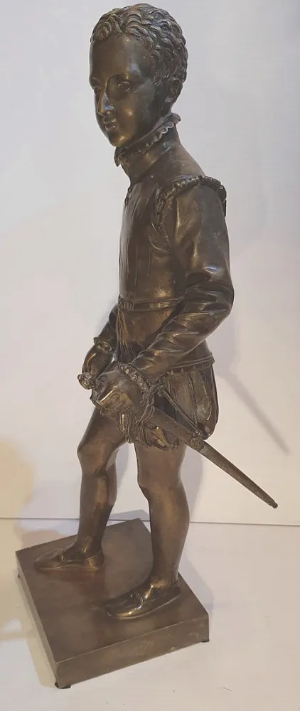 19th Century French Bronze Figure of a Young Henry IV