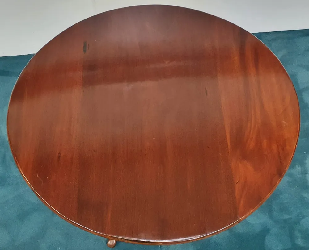 Georgian Flip Top Lamp Table with Elm Tripod Base