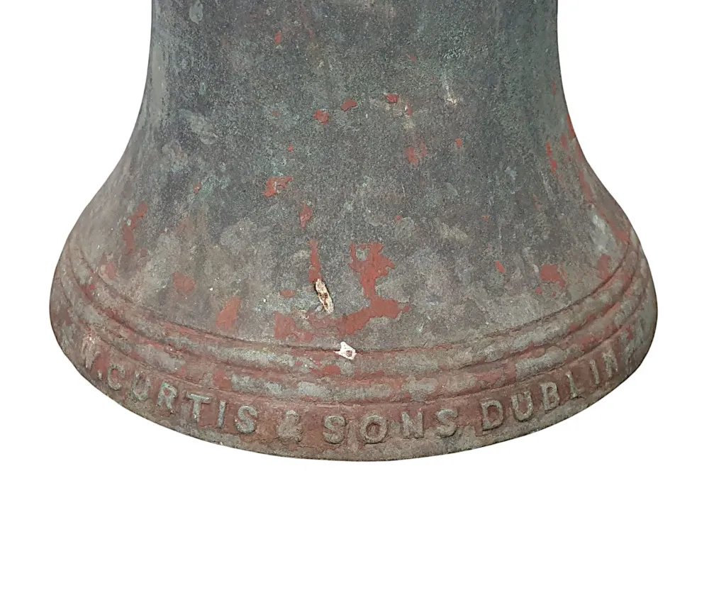 Rare 19th Century Irish Bronze Tower Bell